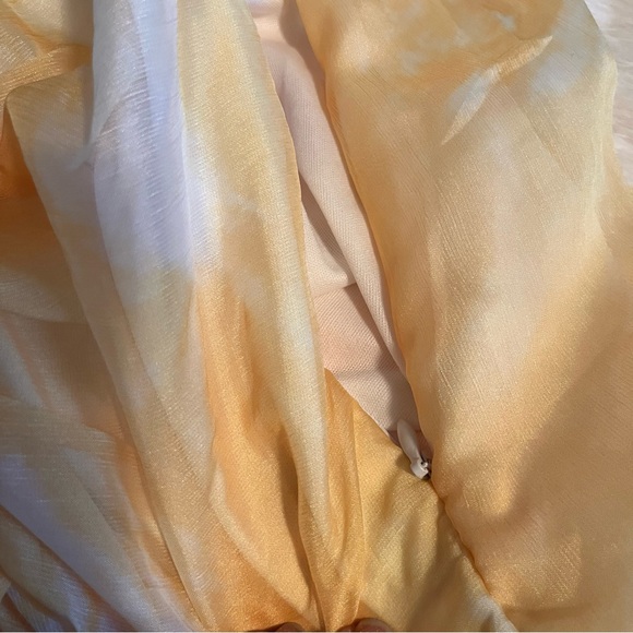 Pretty Little Thing Chartreuse Tie Dye Chiffon Bodycon Dress - Picture 11 of 13